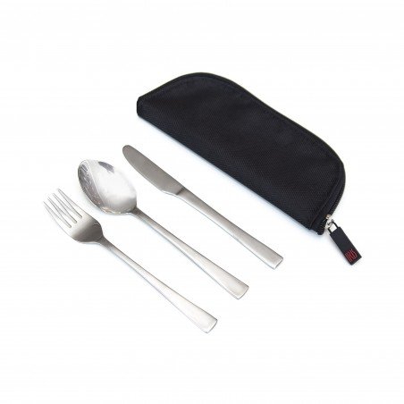Inox Cutlery Set with Cover