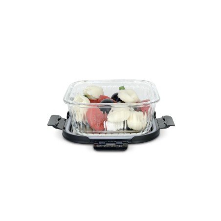 Couvercle en Inox 520ml avec base en verre