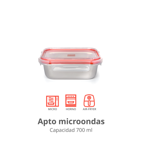 Contenidor 700ml Acer Inoxidable